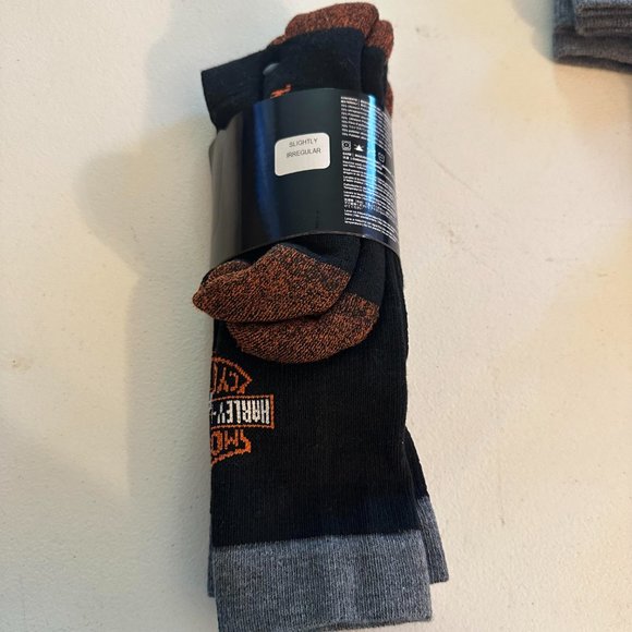 Harley-Davidson 2-prs Riding Crew Socks Large 9-13 #16, S3 - Picture 6 of 8